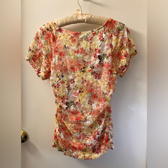 Women’s Lace Floral Casual Blouse Size S - Picture 9 of 11